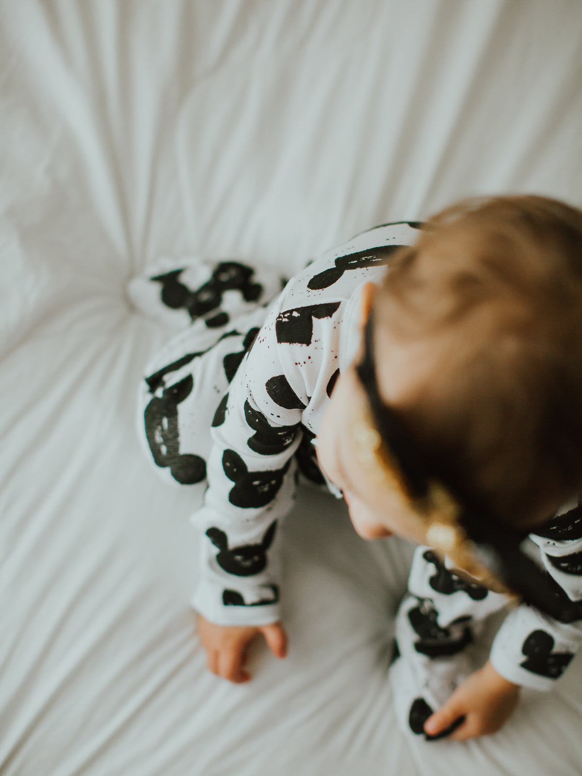 Organic Button Footie | GOTS Certified Organic Cotton | Signature Prints