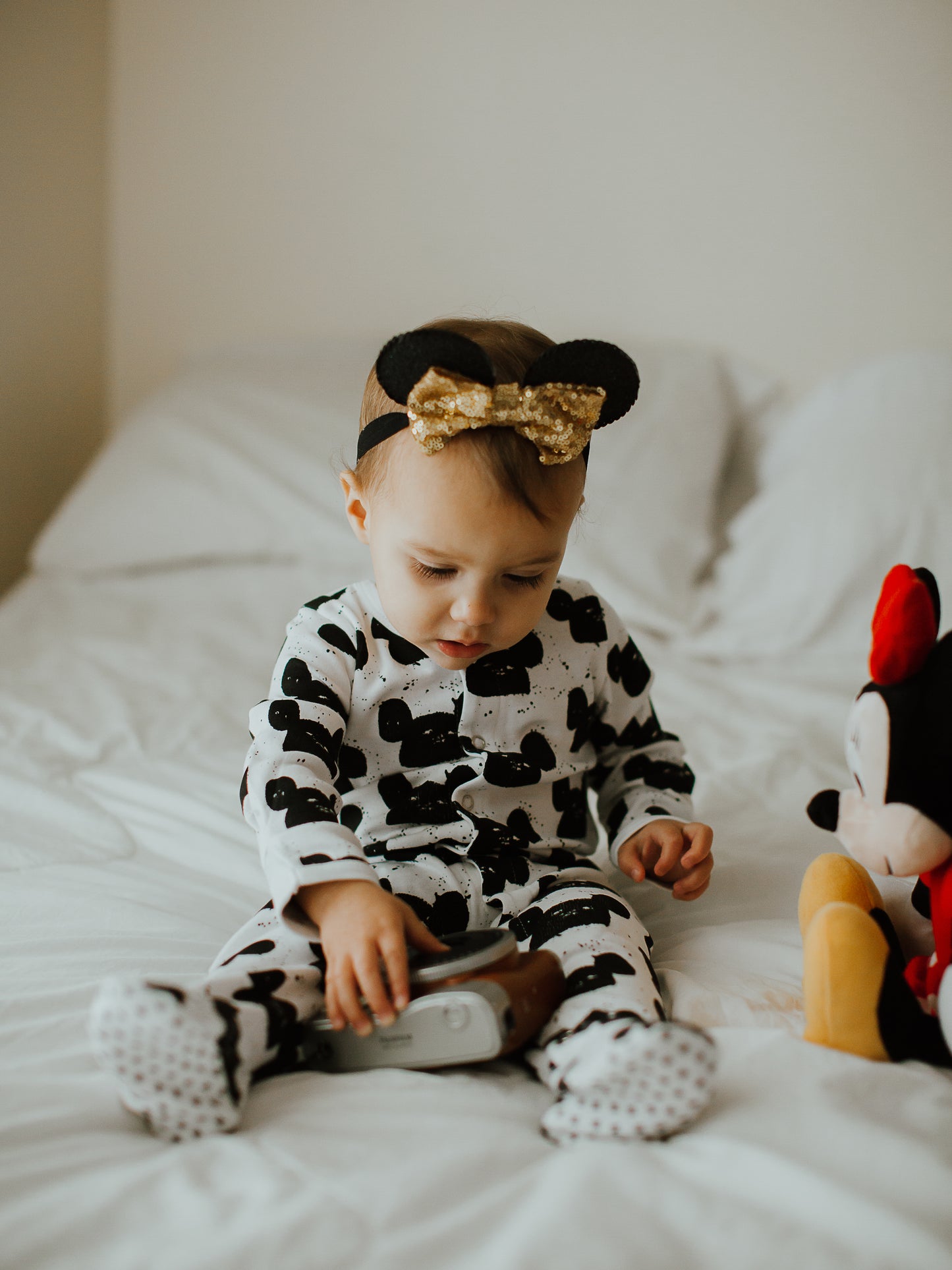 Organic Button Footie | GOTS Certified Organic Cotton | Signature Prints