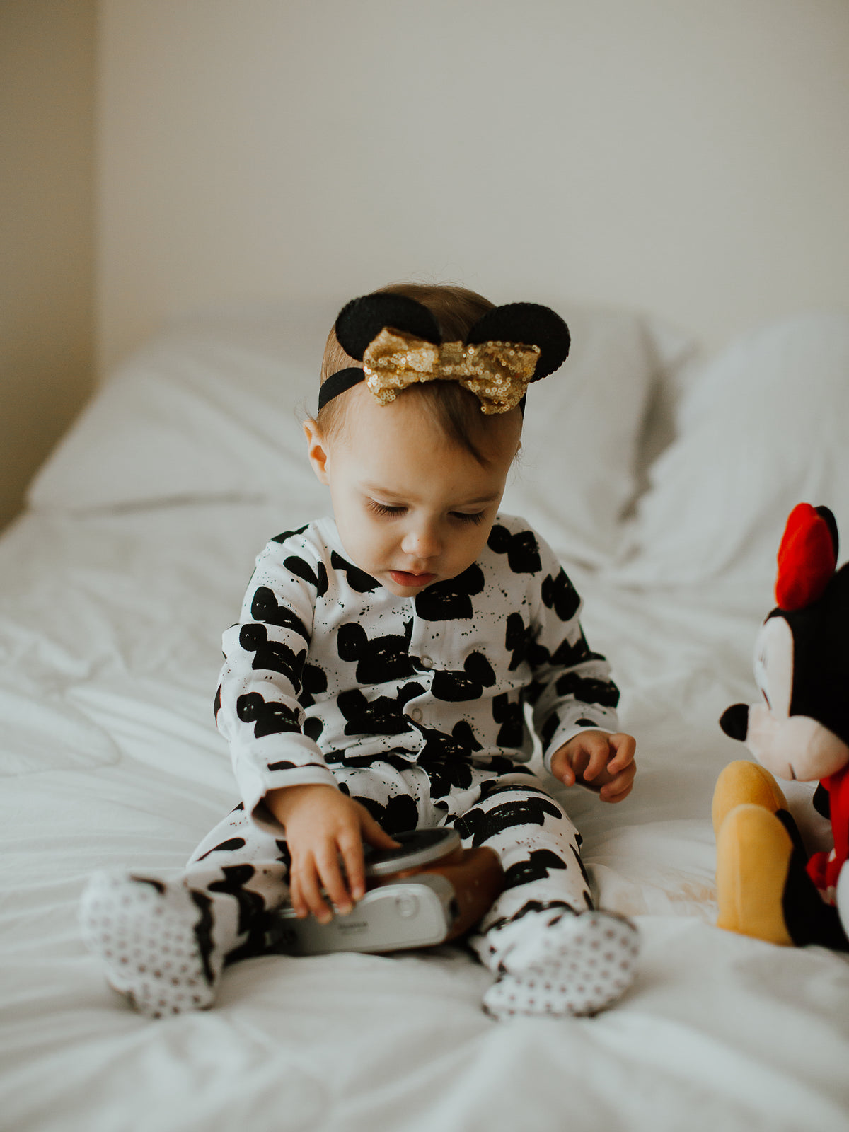Organic Button Footie | GOTS Certified Organic Cotton | Signature Prints