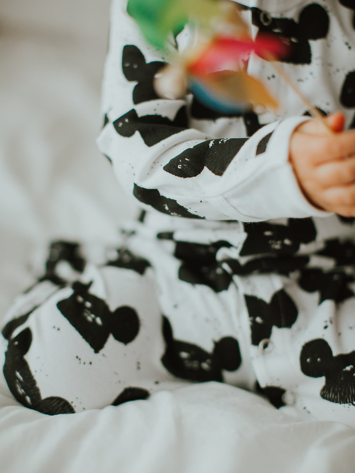 Organic Button Footie | GOTS Certified Organic Cotton | Signature Prints