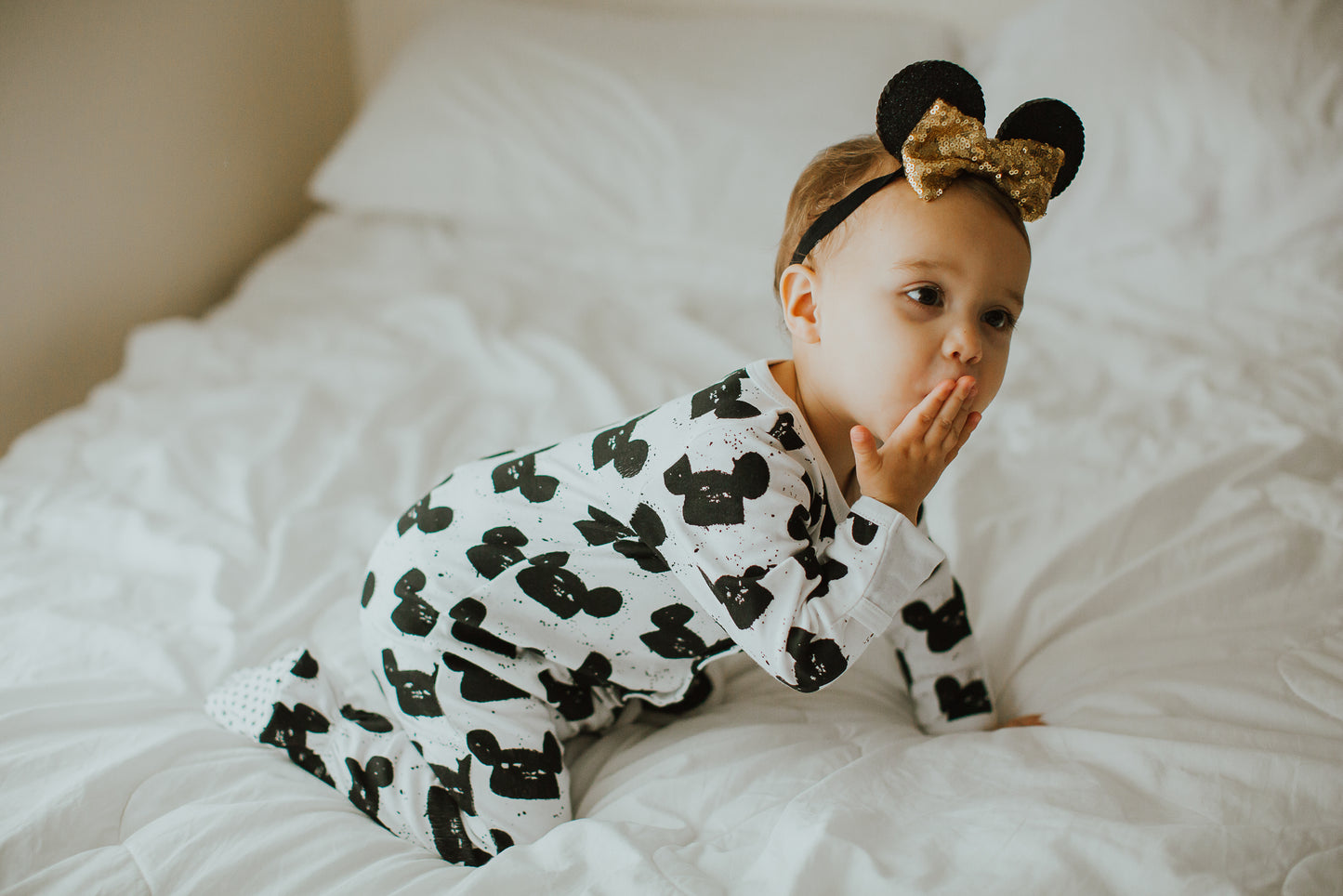 Organic Button Footie | GOTS Certified Organic Cotton | Signature Prints