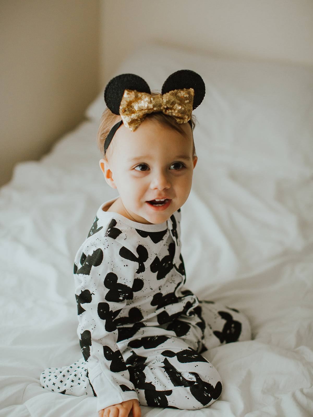 Organic Button Footie | GOTS Certified Organic Cotton | Signature Prints