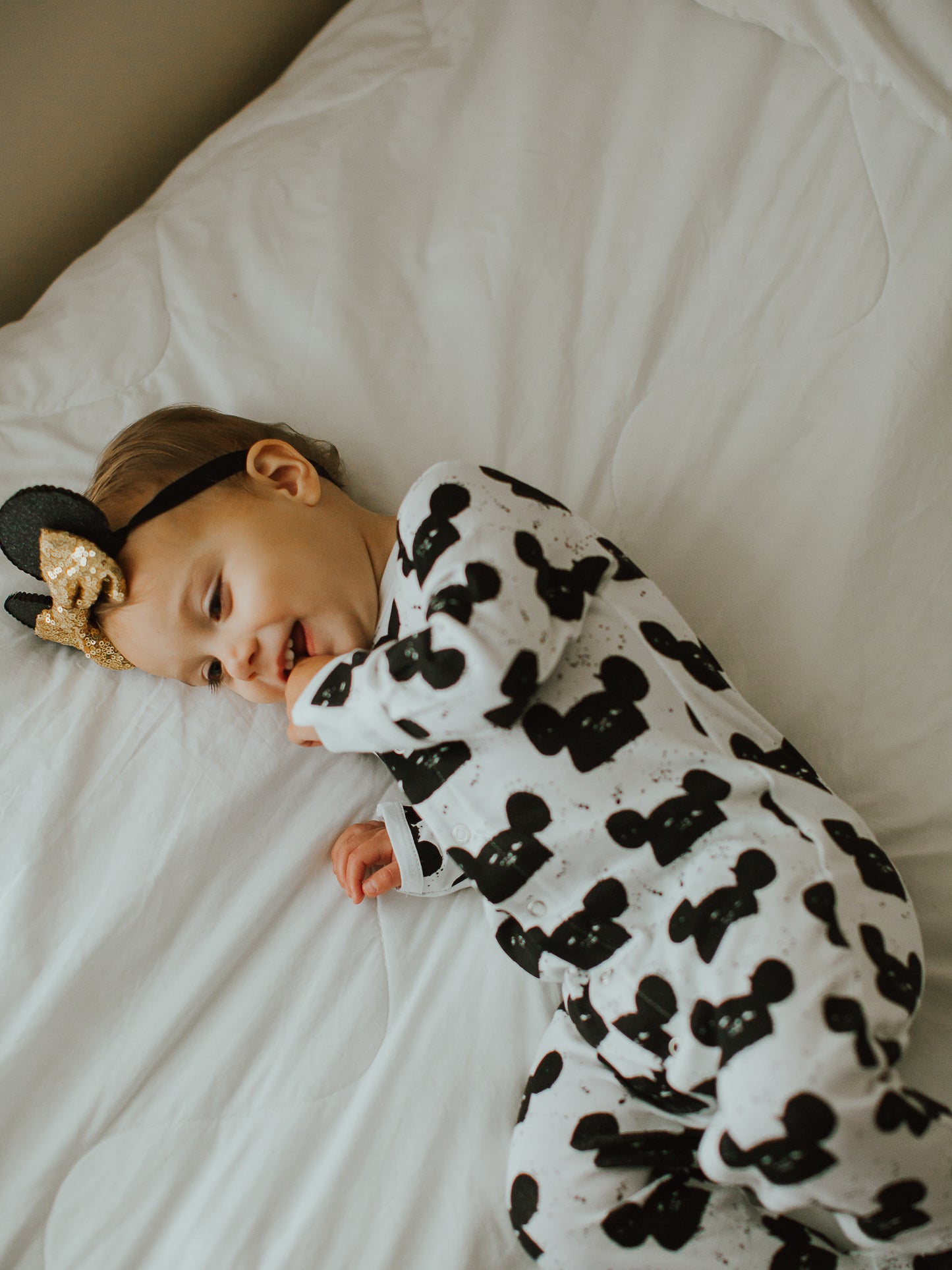 Organic Button Footie | GOTS Certified Organic Cotton | Signature Prints