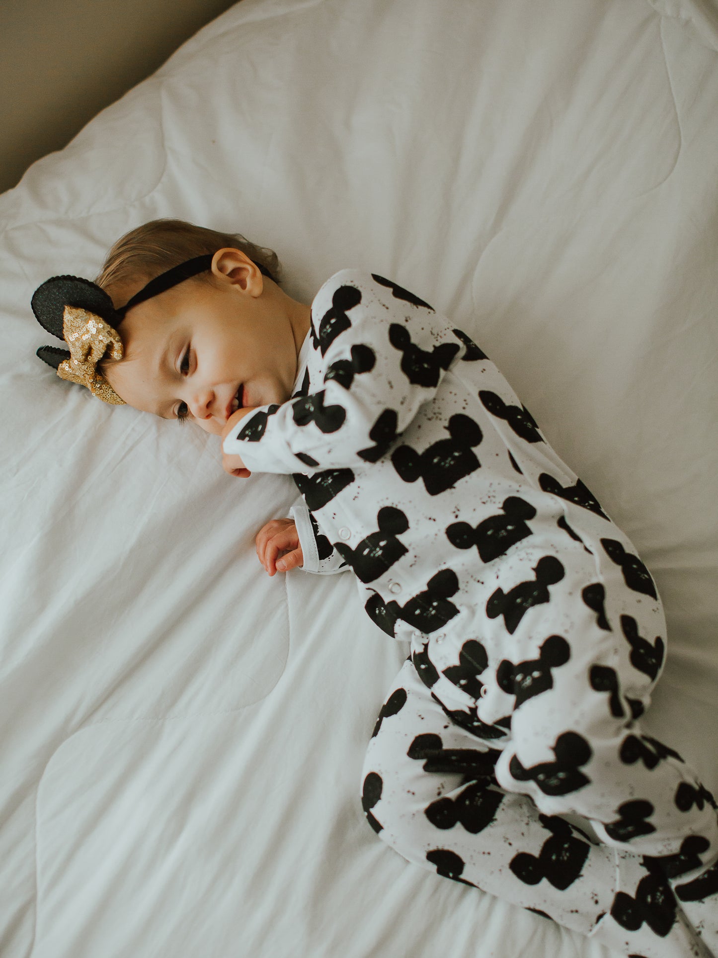 Organic Button Footie | GOTS Certified Organic Cotton | Signature Prints