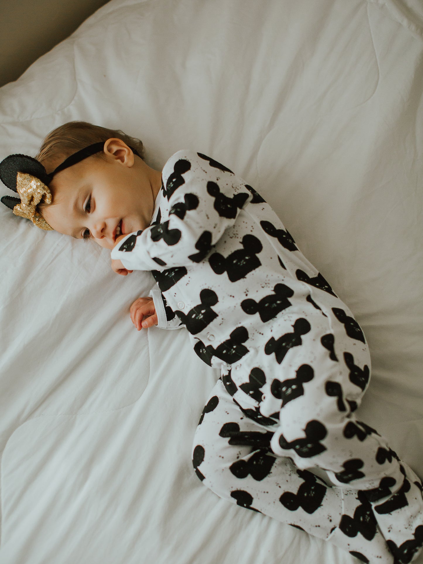 Organic Button Footie | GOTS Certified Organic Cotton | Signature Prints