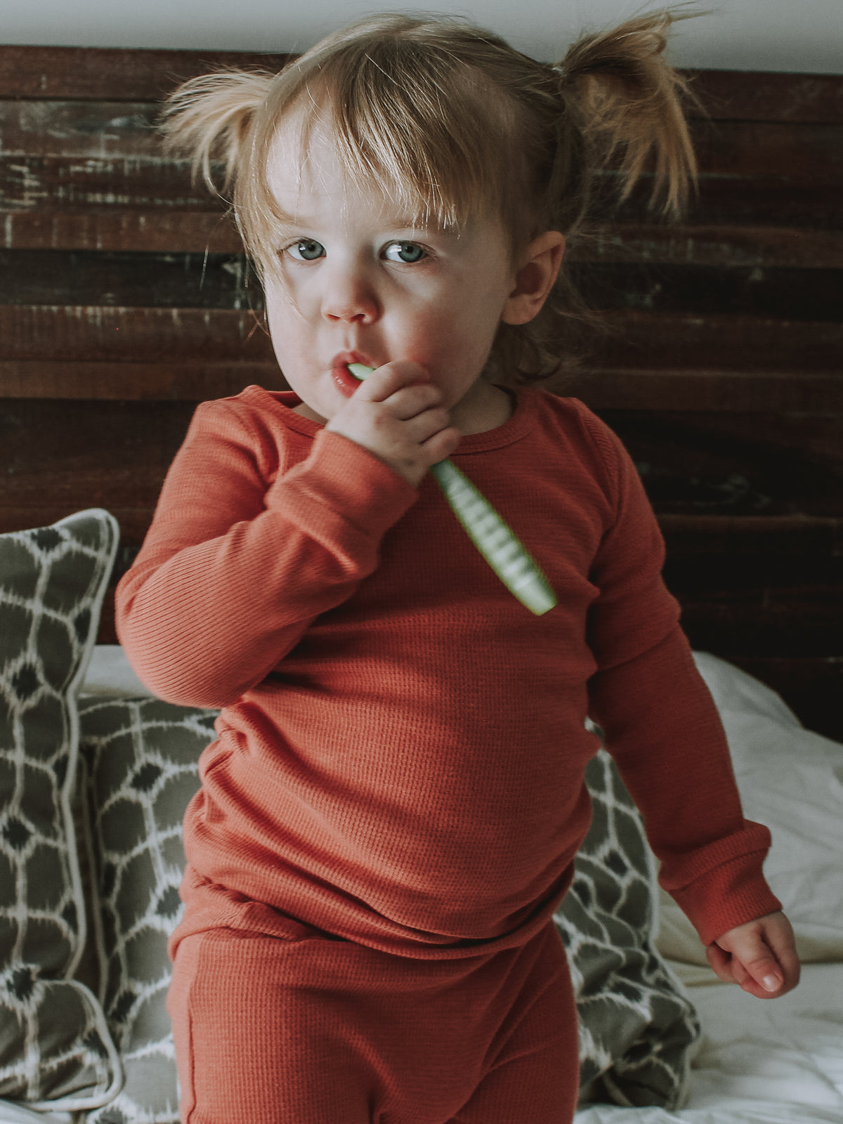 Organic Thermal Baby + Kids Pajama Set | Aragon