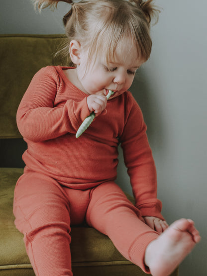 Organic Thermal Baby + Kids Pajama Set | Aragon
