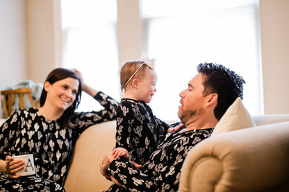 FINAL SALE - Women's Pajama Set in Organic Cotton -  WHITE ON BLACK CACTUS©, product image 8