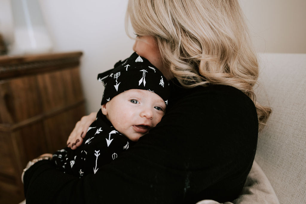 Organic Knot Hat + Gown Set | GOTS Certified Organic Cotton | Signature Prints