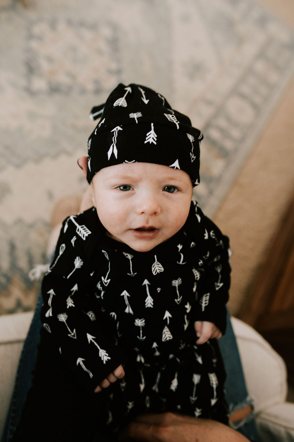 Organic Knot Hat + Gown Set | GOTS Certified Organic Cotton | Signature Prints