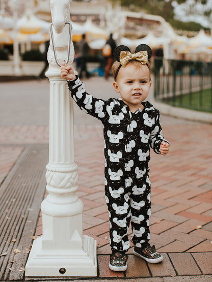 Organic Hoodie Zip Coverall | GOTS Certified Organic Cotton | Signature Prints