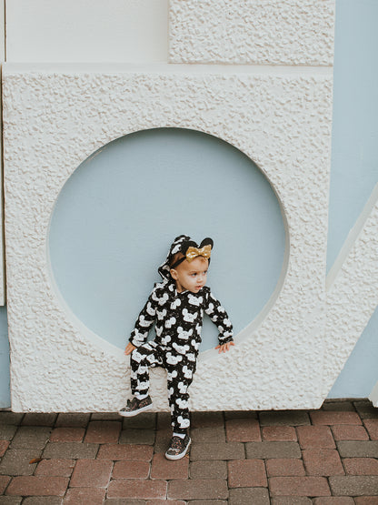 Organic Hoodie Zip Coverall | GOTS Certified Organic Cotton | Signature Prints