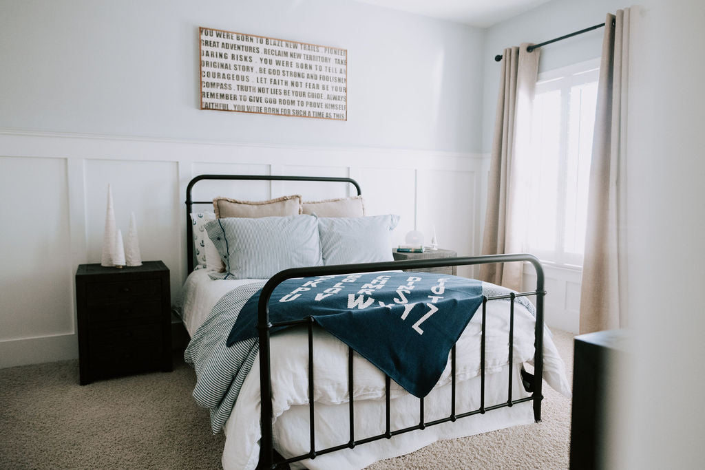 ABC Recycled Cotton Throw Blanket | Made in USA