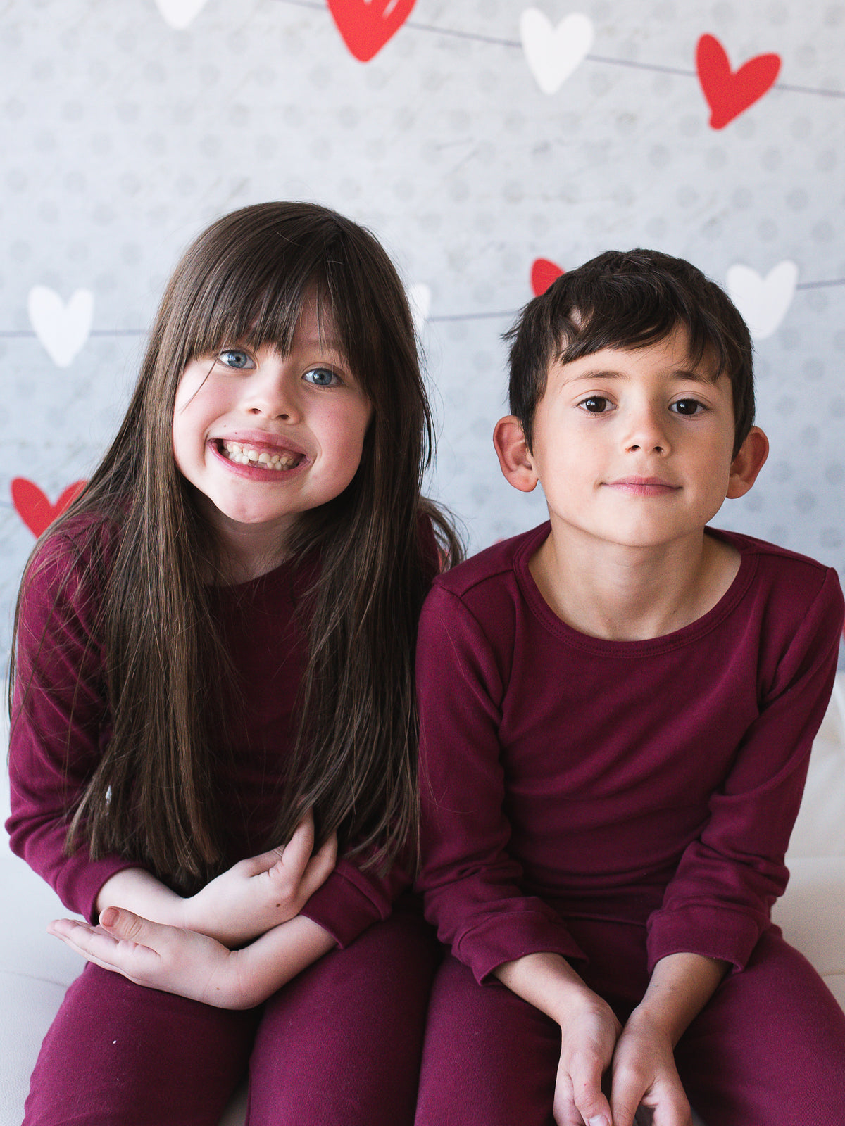 Organic Baby + Kids Pajama Set | Maroon