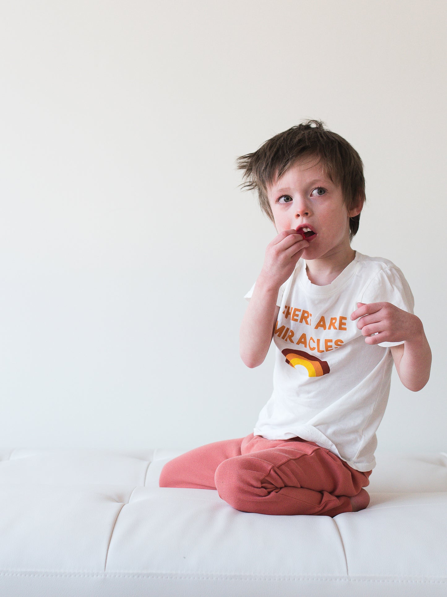 There are miracles Kid's Crewneck Tee