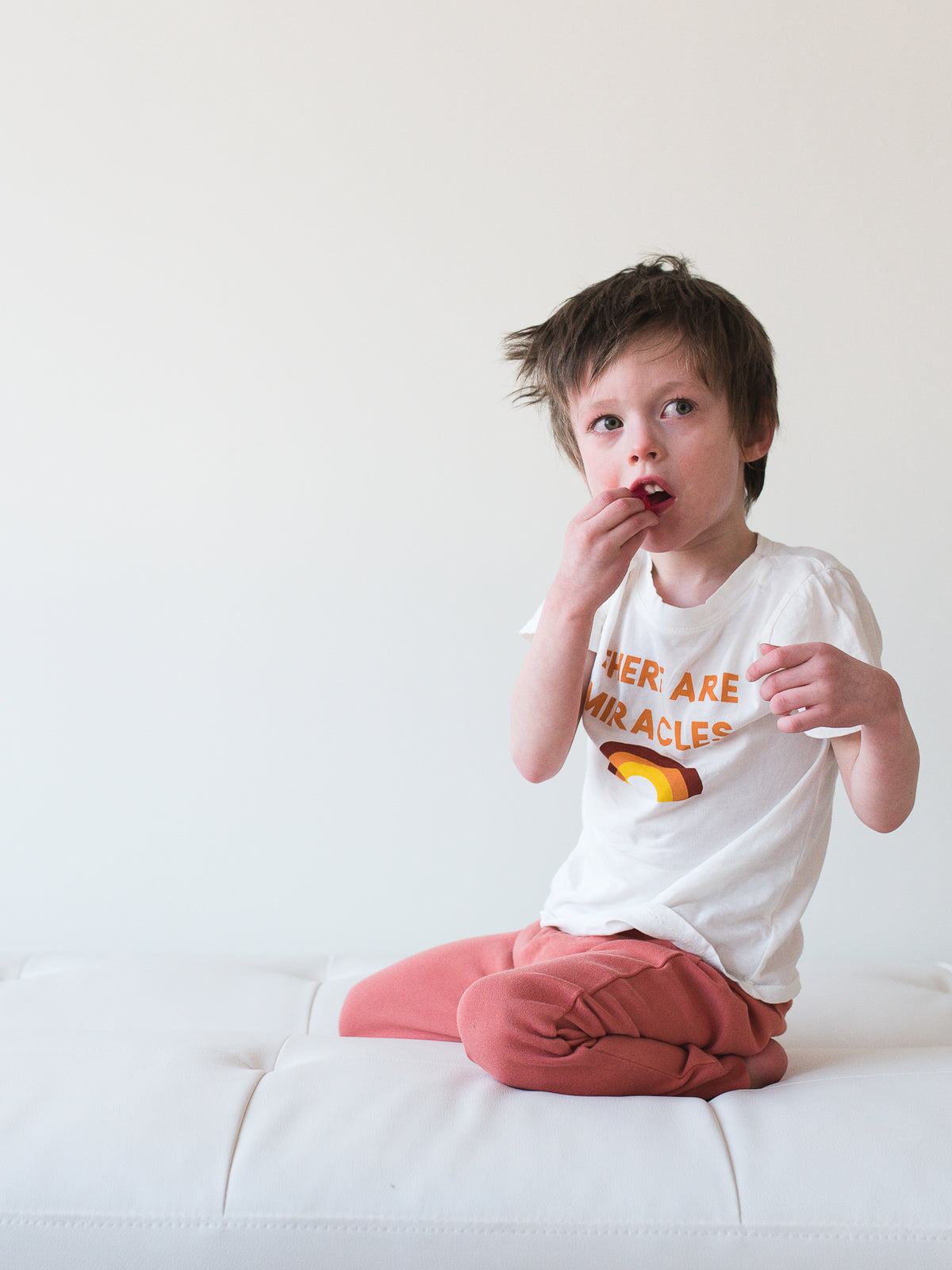 There are miracles Kid's Crewneck Tee