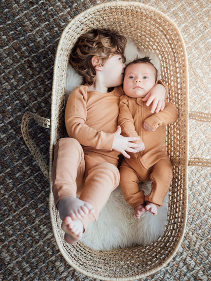 Organic Thermal Baby + Kids Pajama Set | Ginger
