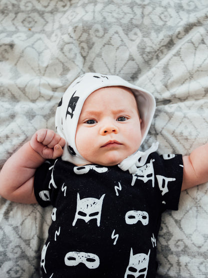 Organic Baby Bonnet | GOTS Certified Organic Cotton | Signature Prints | Sizes 0 to 24 Months