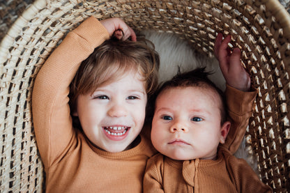 Organic Thermal Baby + Kids Pajama Set | Ginger