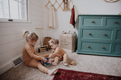 Organic Thermal Baby + Kids Pajama Set | Ginger