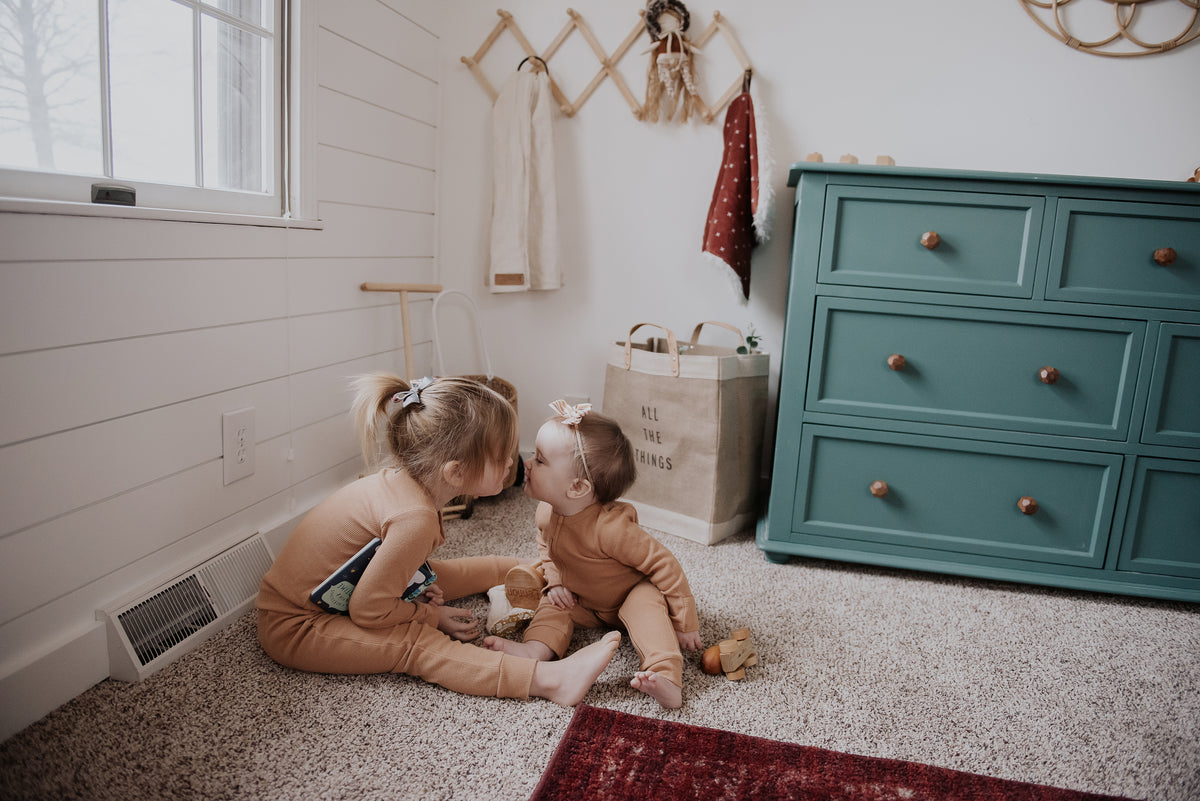 Organic Thermal Baby + Kids Pajama Set | Ginger