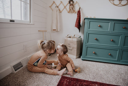 Organic Thermal Baby + Kids Pajama Set | Ginger