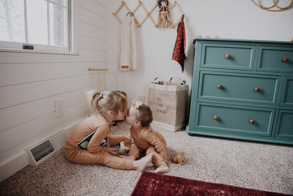 Organic Thermal Baby + Kids Pajama Set | Ginger
