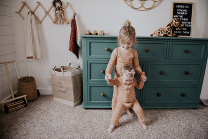 Organic Thermal Baby + Kids Pajama Set | Ginger