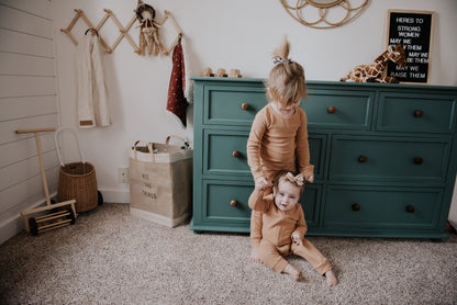 Organic Thermal Baby + Kids Pajama Set | Ginger