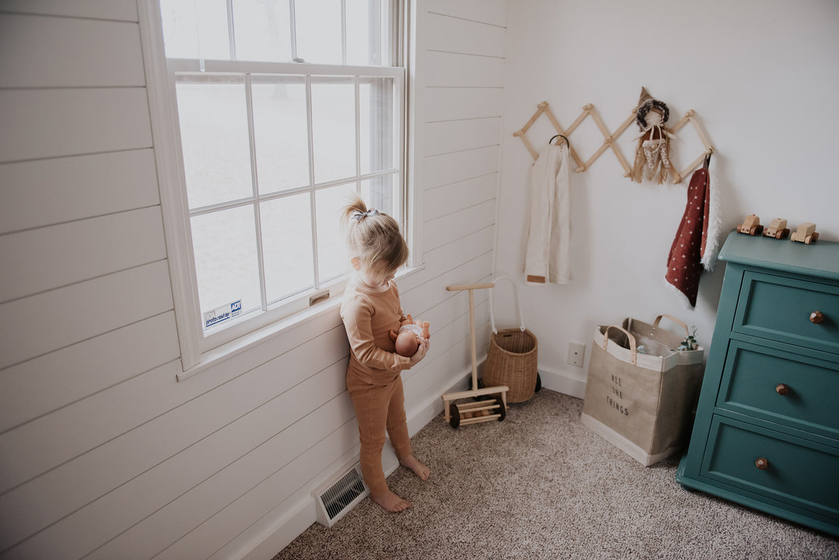 Organic Thermal Baby + Kids Pajama Set | Ginger