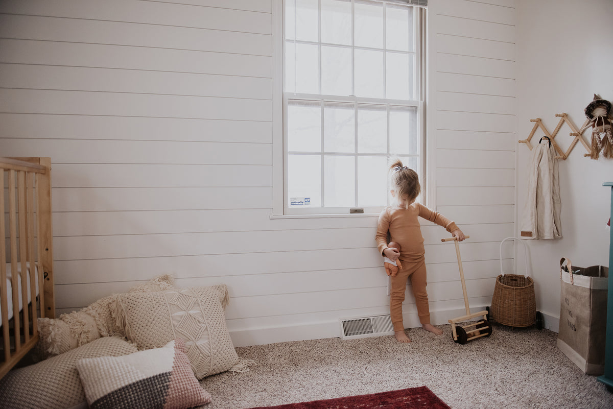Organic Thermal Baby + Kids Pajama Set | Ginger