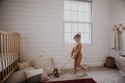 Organic Thermal Baby + Kids Pajama Set | Ginger