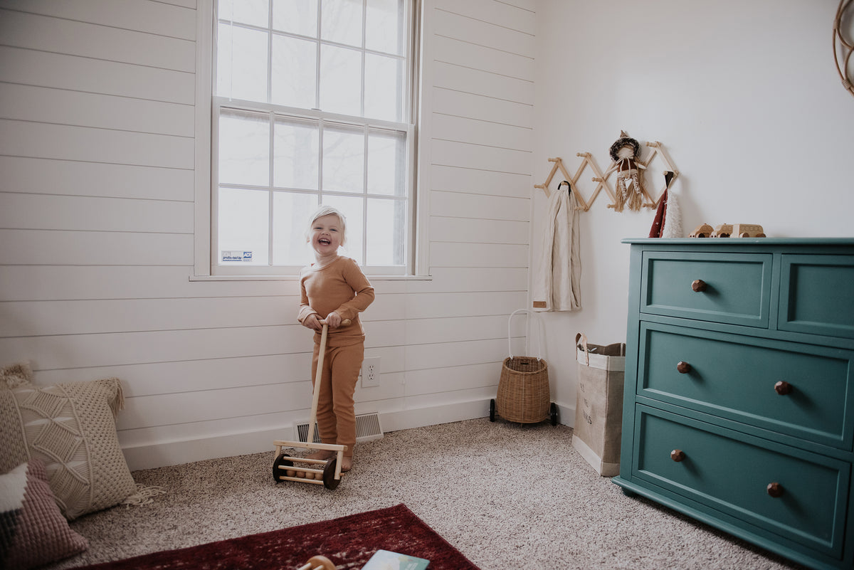 Organic Thermal Baby + Kids Pajama Set | Ginger