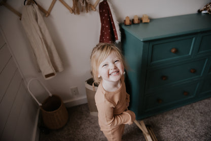 Organic Thermal Baby + Kids Pajama Set | Ginger