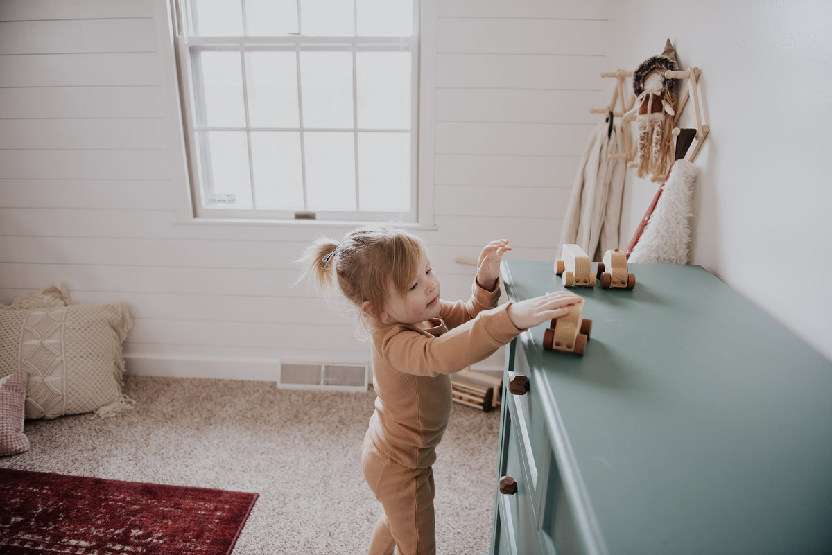 Organic Thermal Baby + Kids Pajama Set | Ginger
