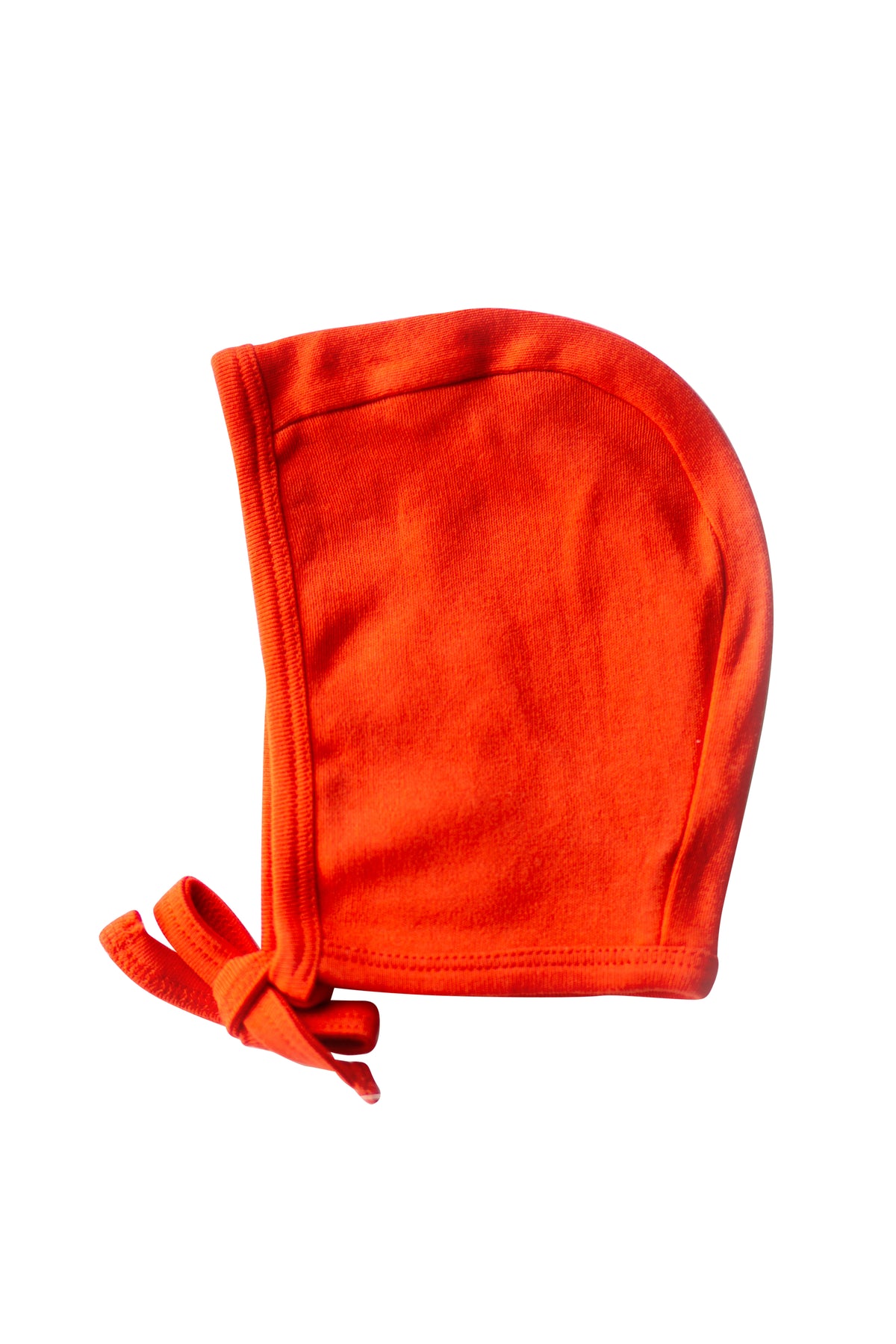 Cherry Tomato Organic Baby Bonnet — product photograph.