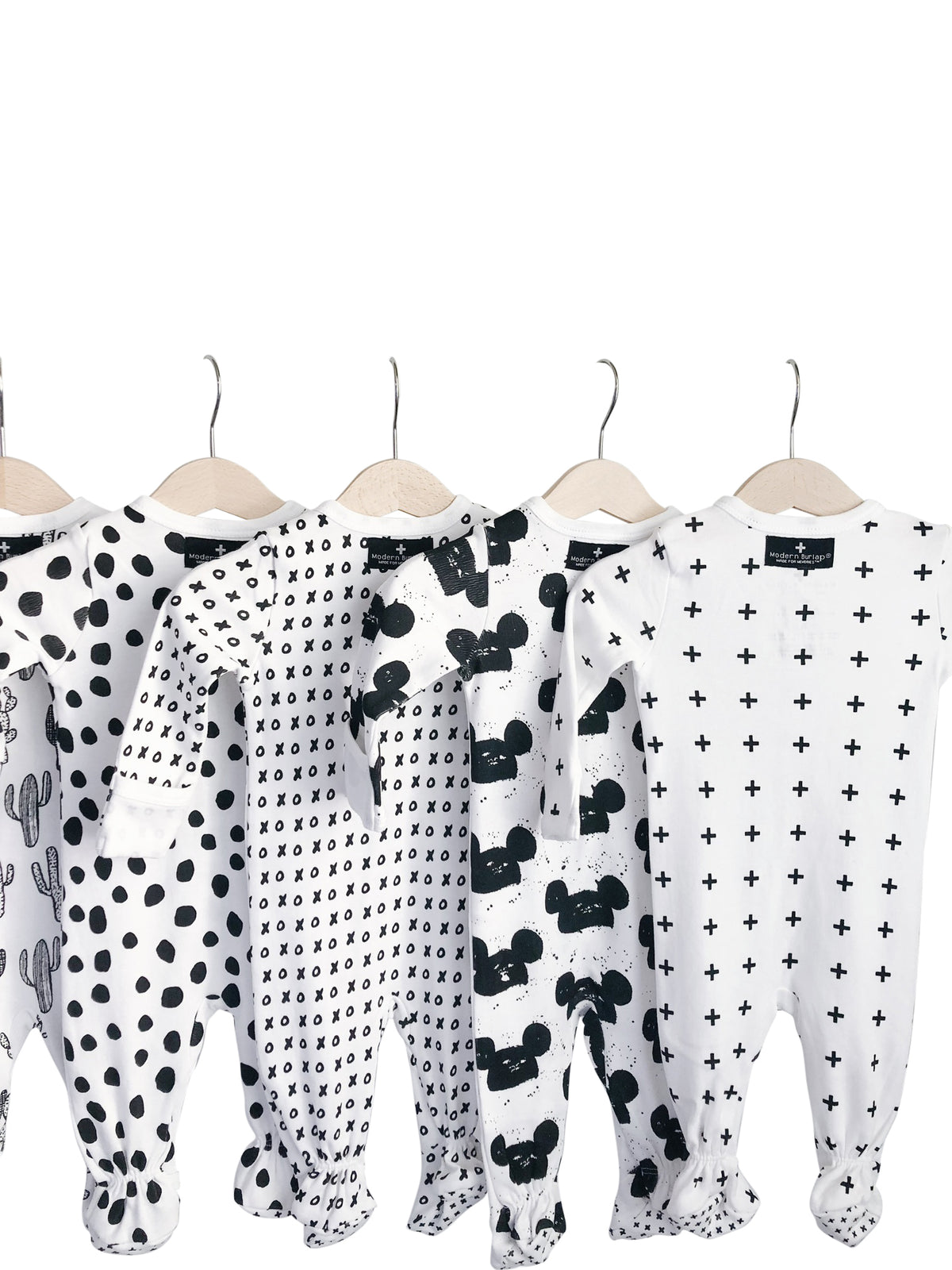 Organic Button Footie | GOTS Certified Organic Cotton | Signature Prints