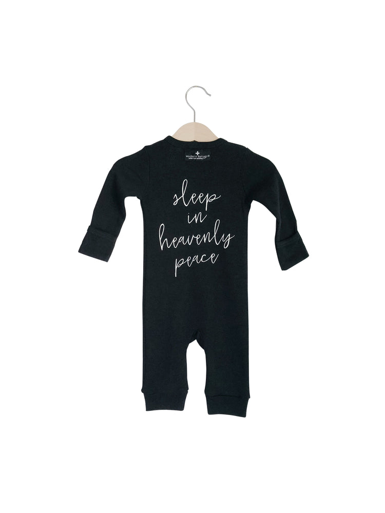 Organic Button Coverall -  SLEEP IN HEAVENLY PEACE