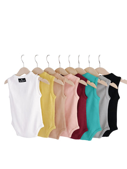 Organic Baby Tank Bodysuit | GOTS Certified Organic Cotton | Solid Colors