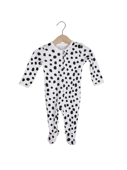 Organic Zip Footie | GOTS Certified Organic Cotton | Signature Prints
