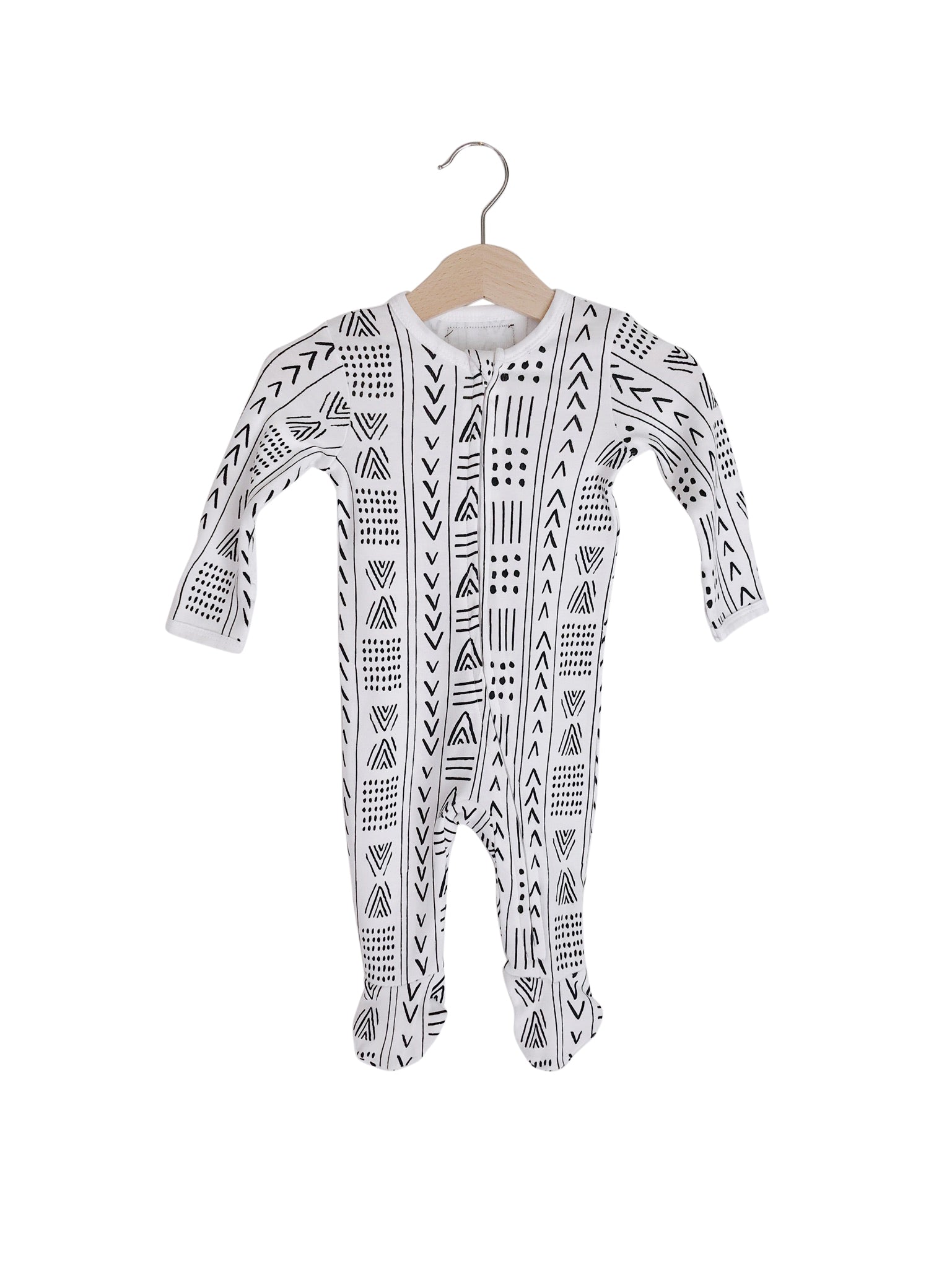 Organic Zip Footie | GOTS Certified Organic Cotton | Signature Prints