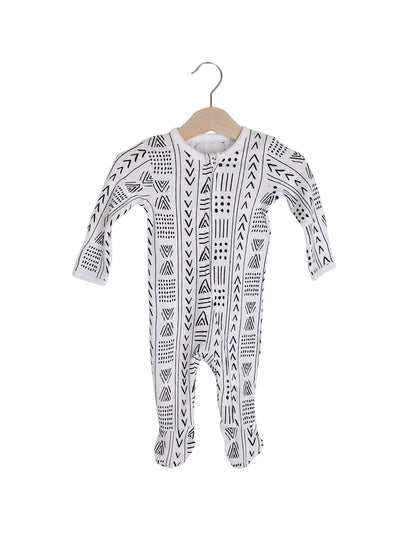 Organic Zip Footie | GOTS Certified Organic Cotton | Signature Prints