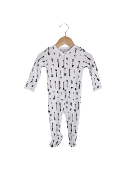 Organic Zip Footie | GOTS Certified Organic Cotton | Signature Prints