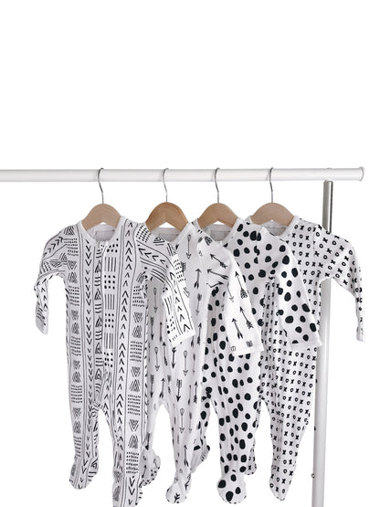 Organic Zip Footie | GOTS Certified Organic Cotton | Signature Prints