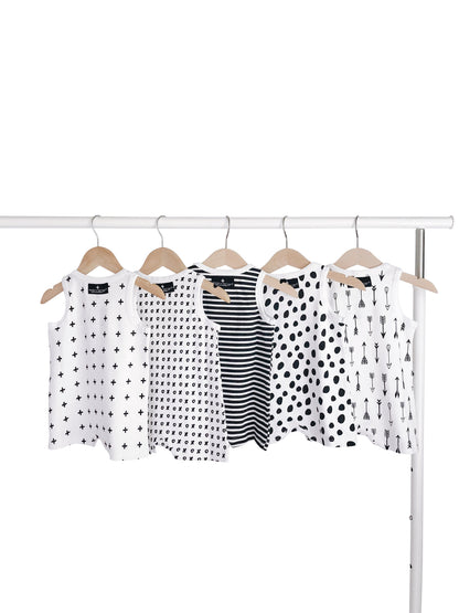 Organic Tank Romper | GOTS Certified Organic Cotton | Signature Prints