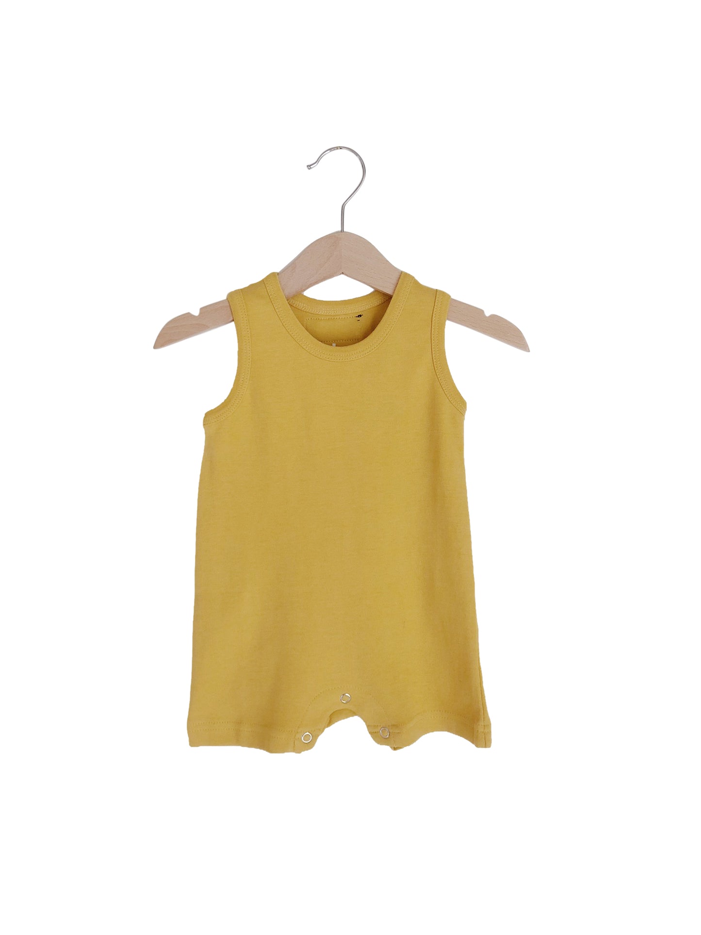 Organic Baby Tank Romper | GOTS Certified Organic Cotton | Solid Colors