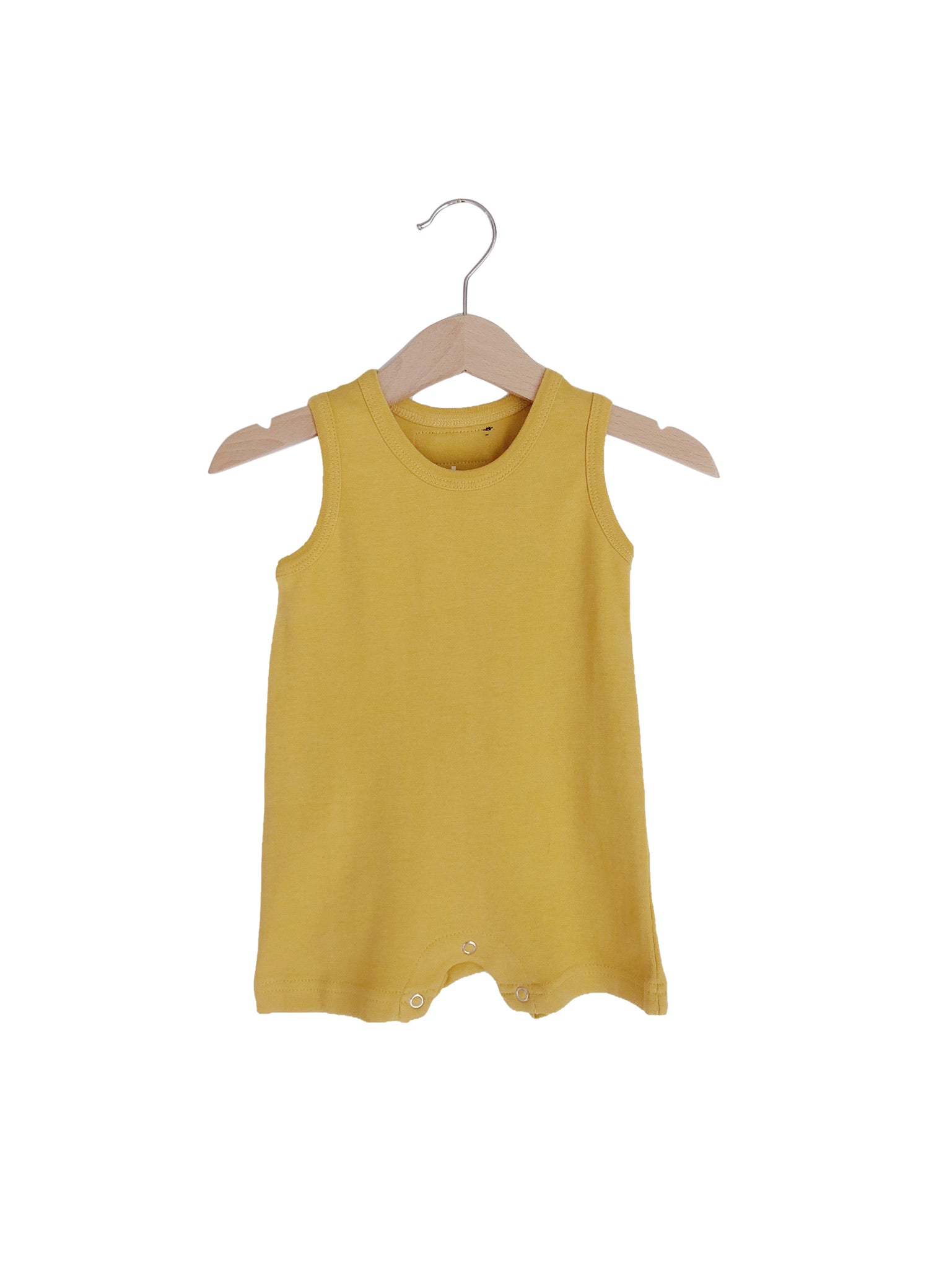 Organic Baby Tank Romper | GOTS Certified Organic Cotton | Solid Colors