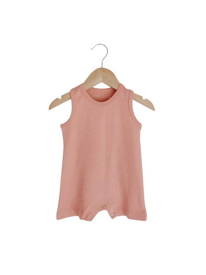 Organic Baby Tank Romper | GOTS Certified Organic Cotton | Solid Colors