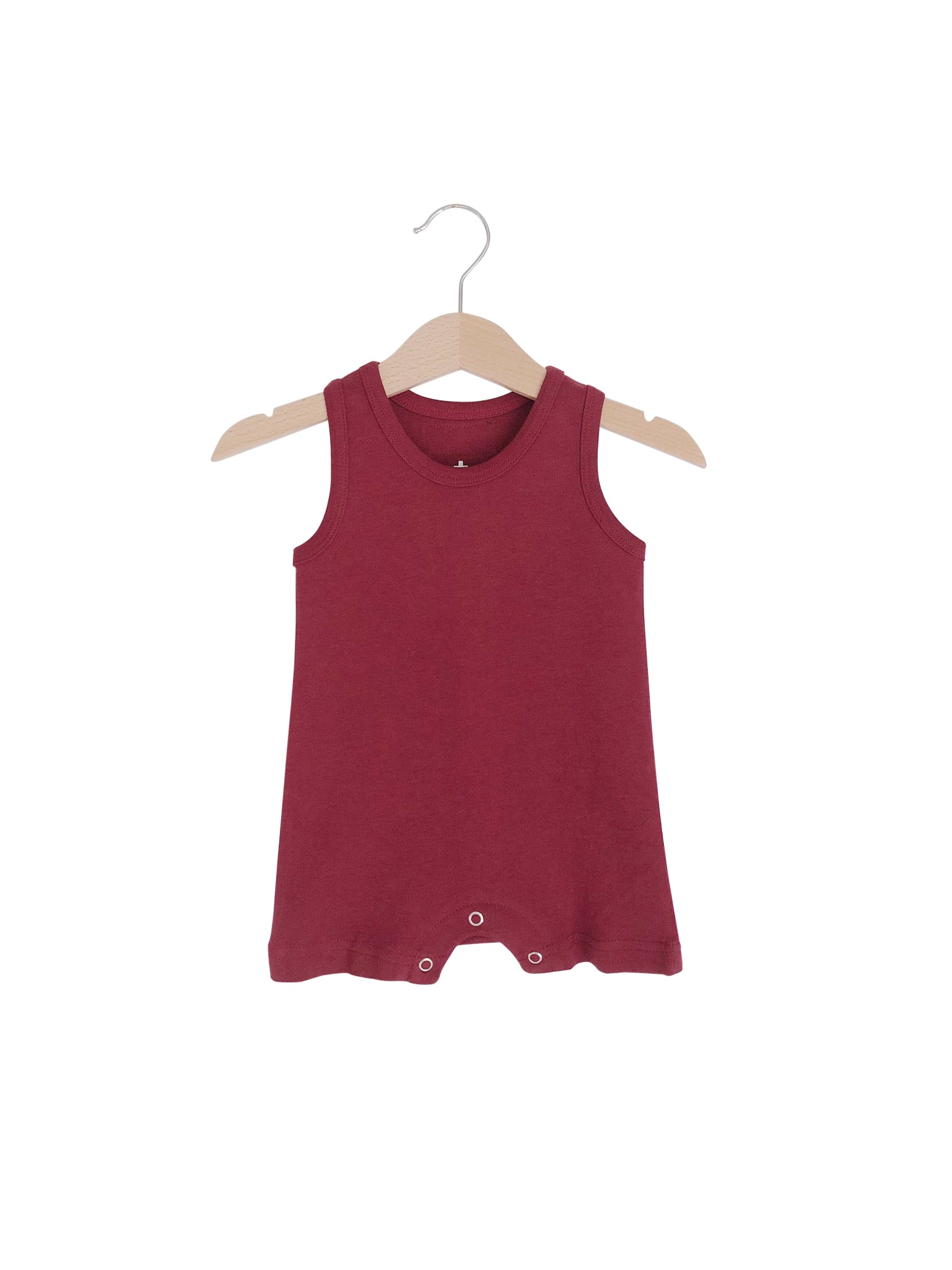 Organic Baby Tank Romper | GOTS Certified Organic Cotton | Solid Colors