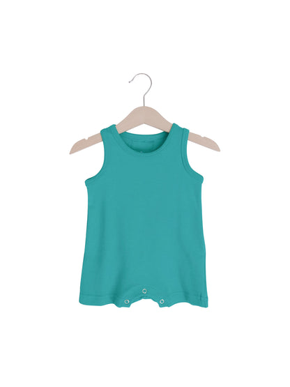 Organic Baby Tank Romper | GOTS Certified Organic Cotton | Solid Colors